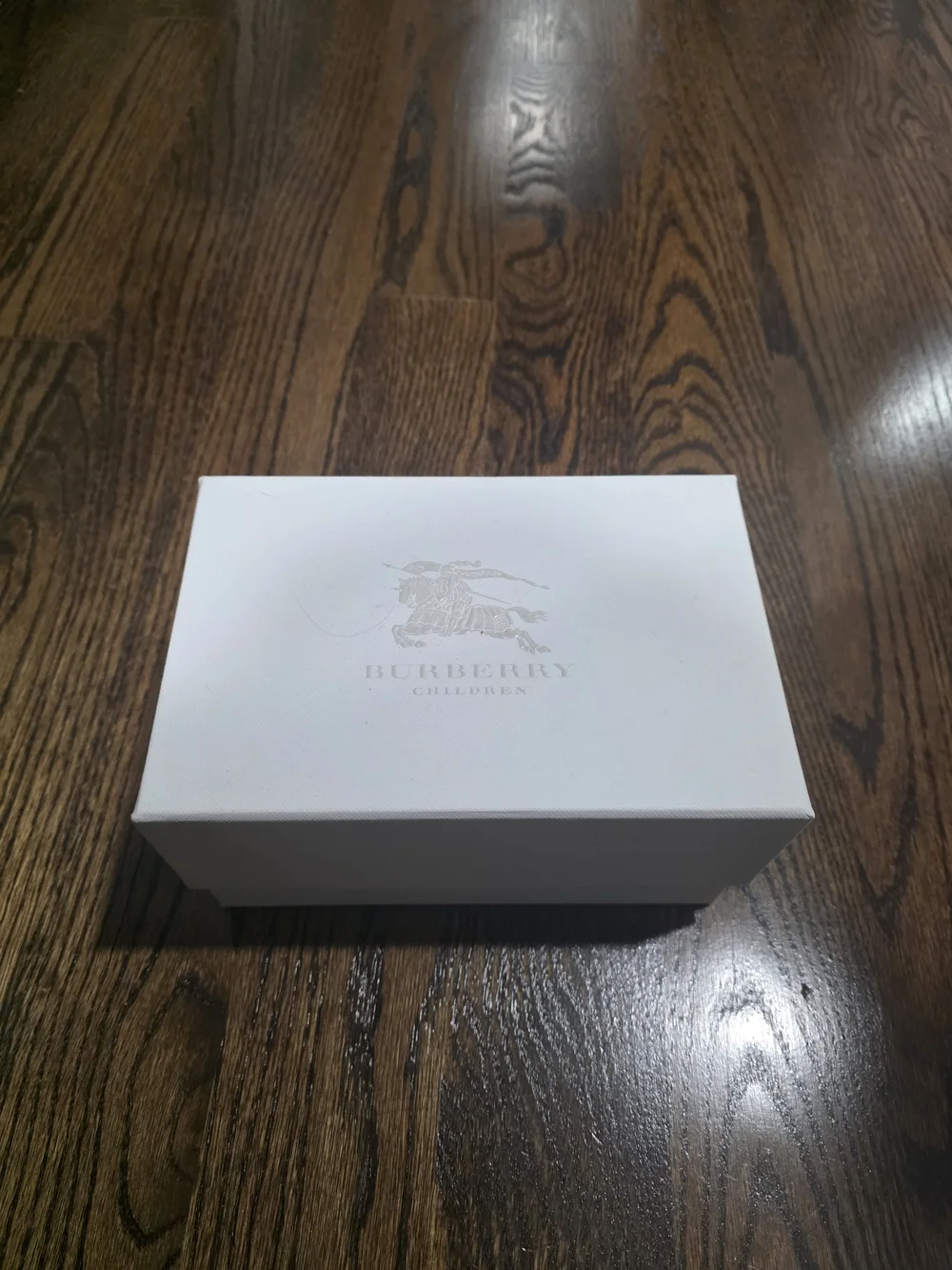 Burberry Cream and White Baby Velcro Sneakers